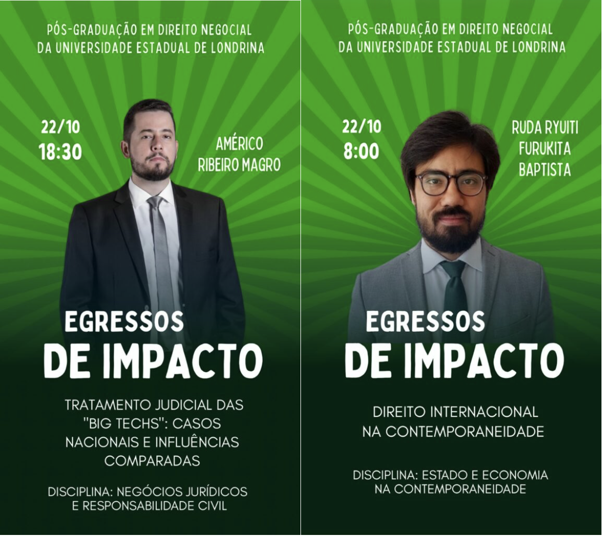 Alunos egressos do PPGDN ministram aulas nas disciplinas de Doutorado na UEL