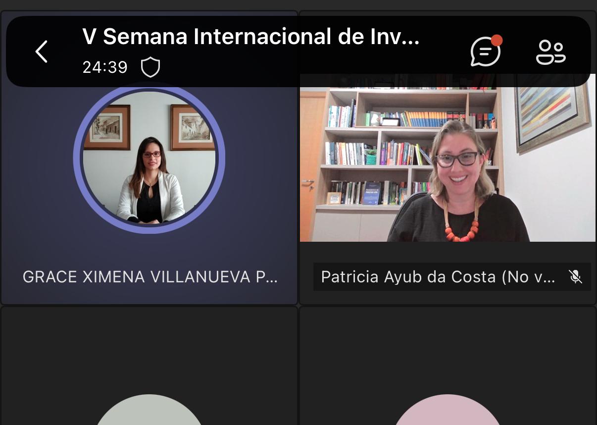 Vice-coordenadora do PPGDN participa da V Semana Internacional de Investigacion, Innovacion y Emprendimento da Universidade católica de Santa Maria, Arequipa/PERU.