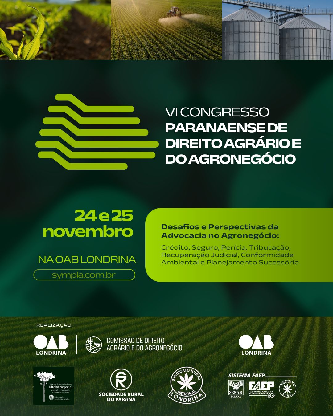 Congresso em parceria com o Programa de Pós-Graduação em Direito Negocial da UEL reúne especialistas para discutir temas do agronegócio